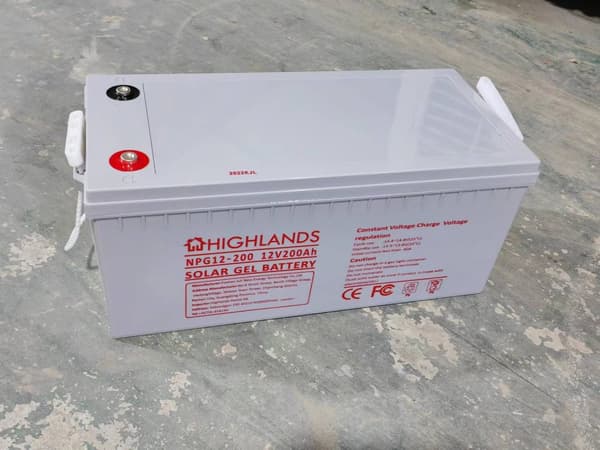 Gel battery, 12V/200 Ah, Highlands, 6GFM200G