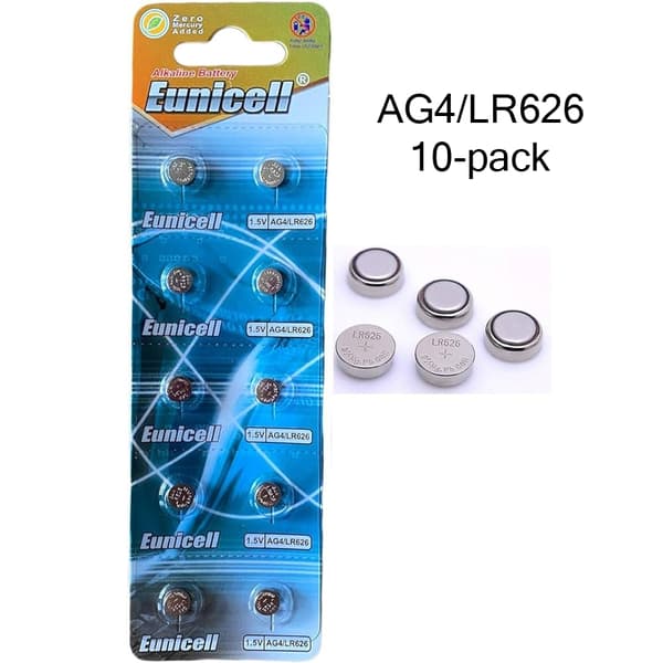 10-pack AG4 SR626SW SR66 SR626 V377 D377 606 LR626 sg4 batteri 10-pack AG4 SR626SW SR66 SR626 V377 D377 606 LR626 sg4 batteri