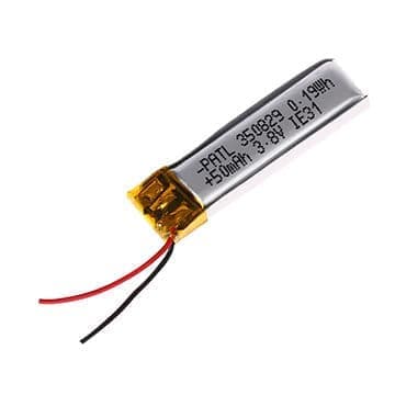 1-stycke uppladdningsbart Lipo-batteri 350829 (3,8v 50mAh Lipo) för Bluetooth-hörlurar, Smart Watch, POS - Batterier för allmänna ändamål Batteri
