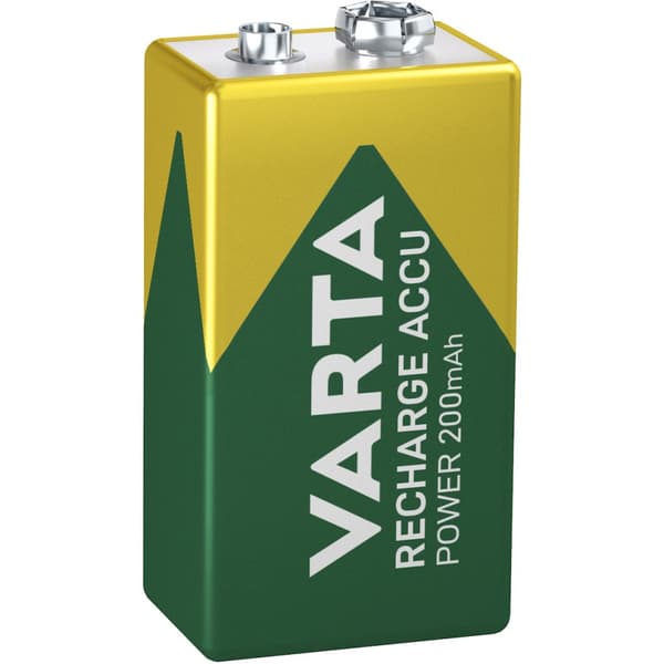 Genopladeligt batteri 9V 200 mAh 1-pak