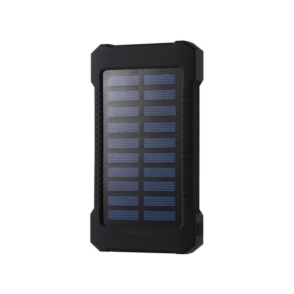 Bärbar solenergibank nödbatteri * Anslutning: USB * Batterikapacitet: 30000 mah * Mått: 13,9 x