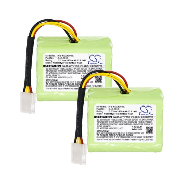 Batteri 945-0006 til Neato - 2-pakning