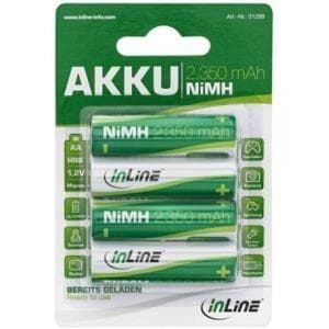InLine - Batteri 4 x AA / HR6 - NiMH - (genopladeligt) - 2350 mAh (01288)