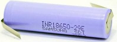 Samsung INR18650-29E ZLF Special Battery 18650 Flat-Top, Højtemperatur-kompatibel, Z-Tail Li-Ion 3,6 V 2900 mAh (2H52)