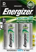 Pikkukuva 1 / 10: Energizer 2500 mAh ladattava akku Power Plus D - 2 kpl läpipainopakkaus
