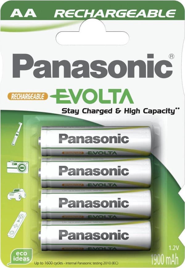 Wentronic AA 2,05Ah NiMH 4-BL EVOLTA Panasonic genopladeligt batteri Nikkel-metalhydrid (NiMH)