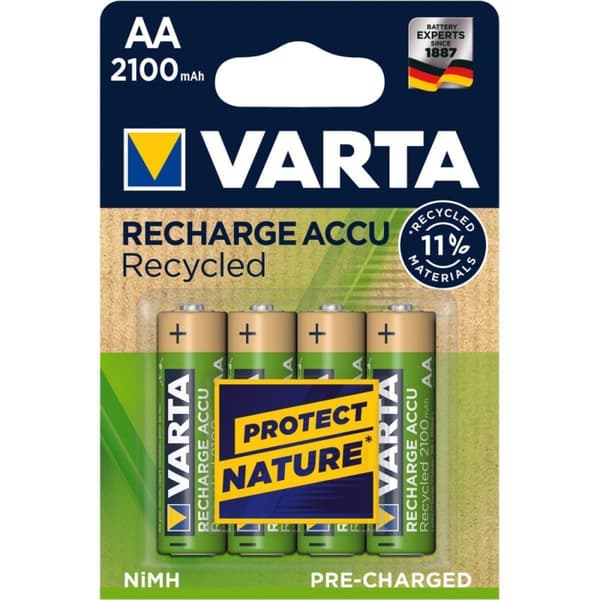 Varta Recycled AA 2100mAh genopladeligt batteri Nikkel-metalhydrid (NiMH)