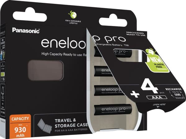 Panasonic Eneloop Pro 4x AAA 930mAh - Blister Of 4 + Box
