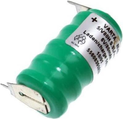 Varta V5/80H-SLF ++/- knapcellebatteri 80H NiMH 80 mAh 6 V 1 stk (55608305059)