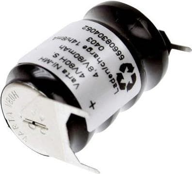 Varta V4/80H-SLF ++/- knapcellebatteri 80H NiMH 80 mAh 4,8 V 1 stk (55608304059)