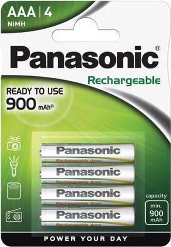Panasonic 900 mAh NiMh AAA nikkelimetallihydridi (NiMH) 1,2 V