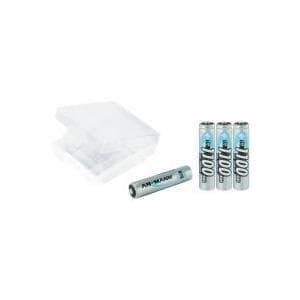 Ansmann Micro (AAA) ladattava akku NiMH AAA 4er + laatikko 1100 mAh 1,2 V 1 setti (1311-0002)