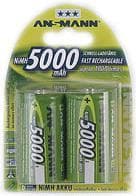ANSMANN - Batteri D type NiMH 5000 mAh (5030921)