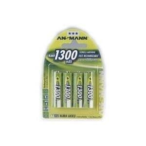 ANSMANN - Batteri 4 x AA NiMH 1300 mAh (5030792)