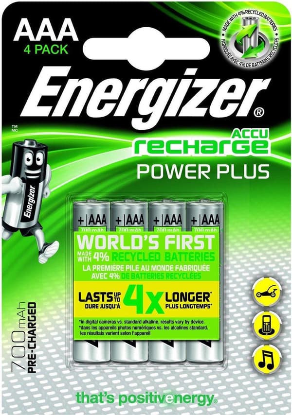 Energizer ENR Recharge Power Plus 700 AAA BP4