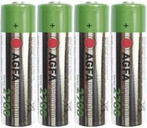 AgfaPhoto 4x AA Ni-Mh Mignon 2700 mAh batterier