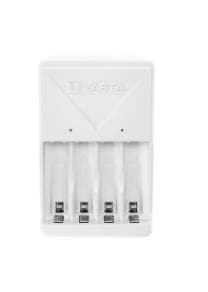 VARTA stikoplader inkl. 4x AA 2100mAh batteri Pålidelige funktioner til fremragende opladningsresultater i kombination med et moderne VARTA design giv