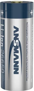 Miniatyrbillede 1 af 6: Ansmann Li-Ion 26650 5100mAh 3,6V Micro-USB-stik 1307-0012 (1307-0012)
