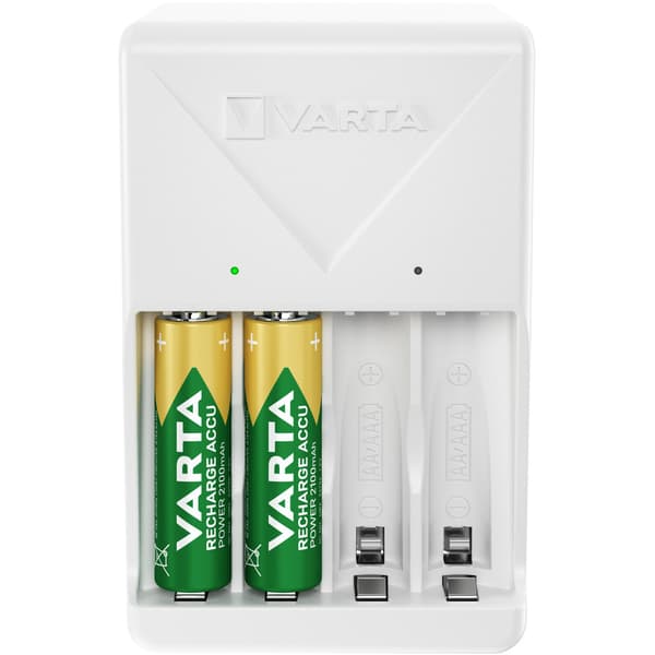 Varta Plug Charger Batterilader med 4xAA 2100 mAh