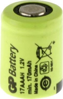 GP-batterier GP17AAAH Specialbatteri 1/3 AAA Flat-Top NiMH 1,2 V 170 mAh (129938)