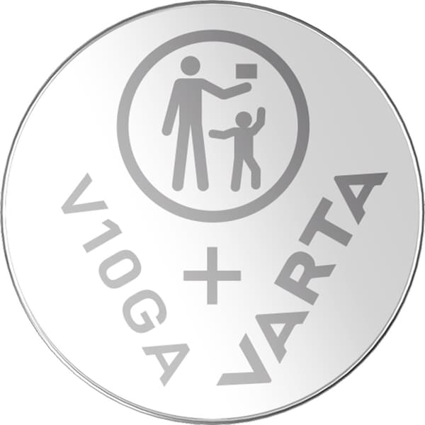 V10GA / LR54 1,5V alkalisk batteri 2-pak