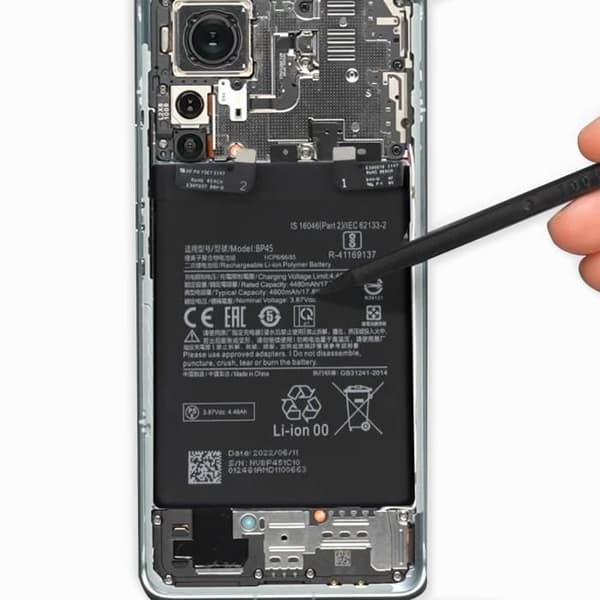 Internt batteri - Xiaomi - 12 Pro - 4600mAh - Svart - BP45-kompatibel