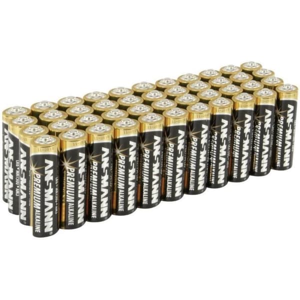 Paket med 44 Ansmann LR03 (AAA) alkaliska batterier