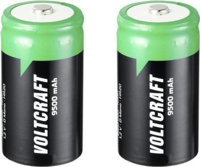 VOLTCRAFT Endurance Mono (D) batteri NiMH 9500 mAh 1,2 V 2 stk (VC-12714035)