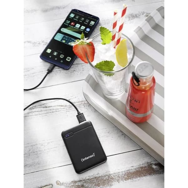 Extra batteri - INTENSO - XS5000 - LiPo 5000 mAh - Svart - USB och USB-C™