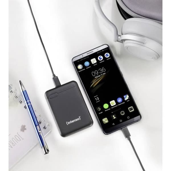 Extra batteri - INTENSO - XS5000 - LiPo 5000 mAh - Svart - USB och USB-C™