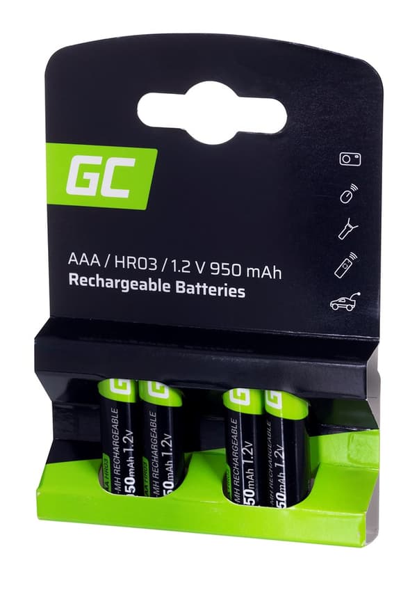 Green Cell GR03 husholdningsbatteri Genopladeligt batteri AAA Nikkel-metalhydrid (NiMH)