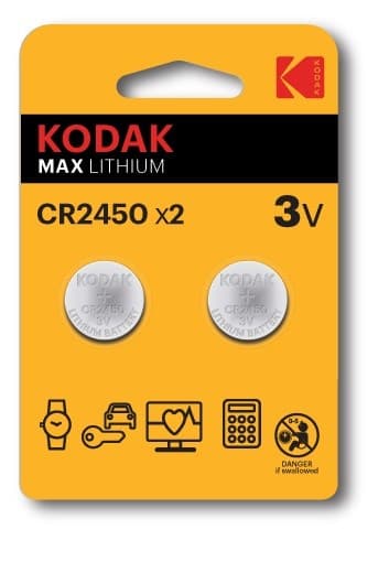 Kodak CR2450 Engangsbatteri Lithium