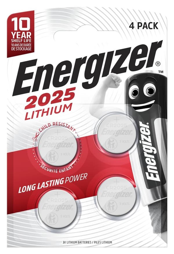 ENERGIZER BATTERIER SPECIALISERET CR2025 4 STK