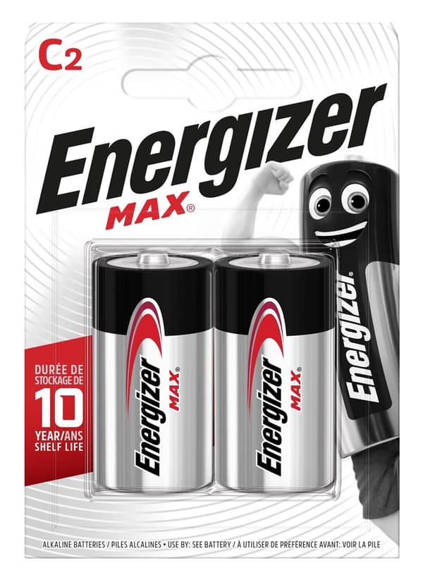 ENERGIZER BATTERI MAX C LR14. 2 st. ECO-paket