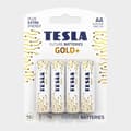 Miniatyrbild 1 av 2: TESLA AA LR6 1,6V Alkaline plus extra energibatterier - Paket med 4 - GOLD+ design