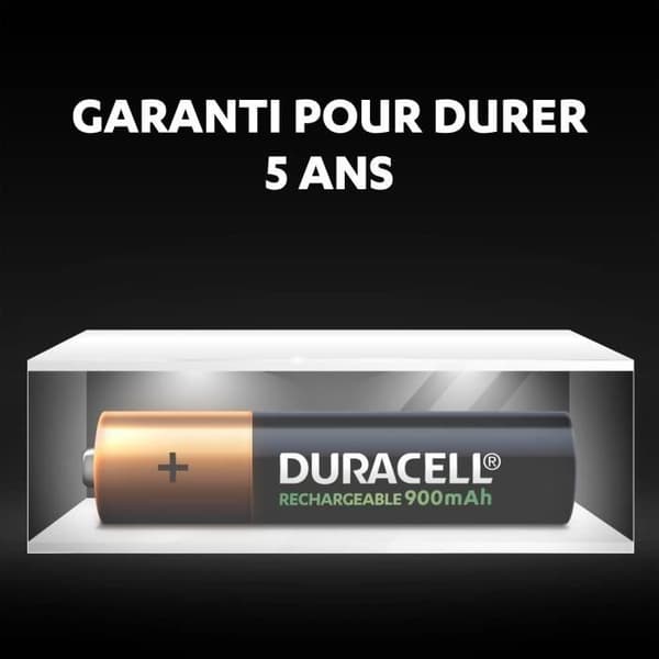 Duracell uppladdningsbart batteri Paket med 4 AAA 900mAh uppladdningsbara batterier