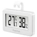 Miniatyrbild 1 av 2: Hama "Mini" termometer/hygrometer (batteri, CR2025, svart, 65 mm, 10 mm, 40 mm) vit