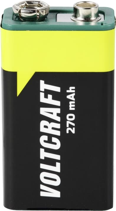VOLTCRAFT Endurance 6LR61 9V blokbatteri NiMH 270 mAh 8,4V 1 stk.