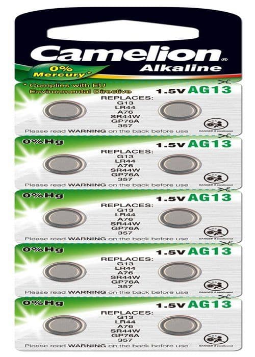~~AG13 LR44 A76 RW82 357 ~~~~L1154 alkalisk knapp 1,5 V elektrosmarta alkaliska batterier Paket med 10 batterier ~för klockor, lampor