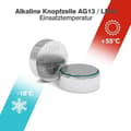Miniatyrbild 4 av 4: Alkaliska batterier - Blister 10 knappar Ag13 Lr44/lr1154/357 utan