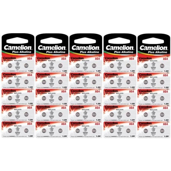 Camelion Plus Alkaline Button Battery AG4-LR66-LR626-377[225]