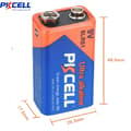 Miniatyrbild 3 av 4: PKcell 10-pack 9v  6LR61 DC Ultra Alkaliskt batteri