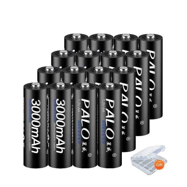 Genopladeligt AA-batteri, forudopladt, 3000mAh, 16 stk AA-batteri