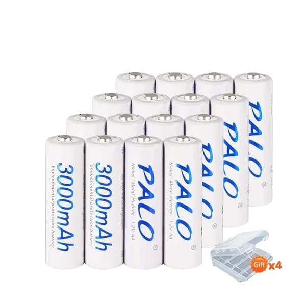 Genopladeligt AA-batteri, høj kapacitet 3000mAh, 2A strøm, 20 stykker