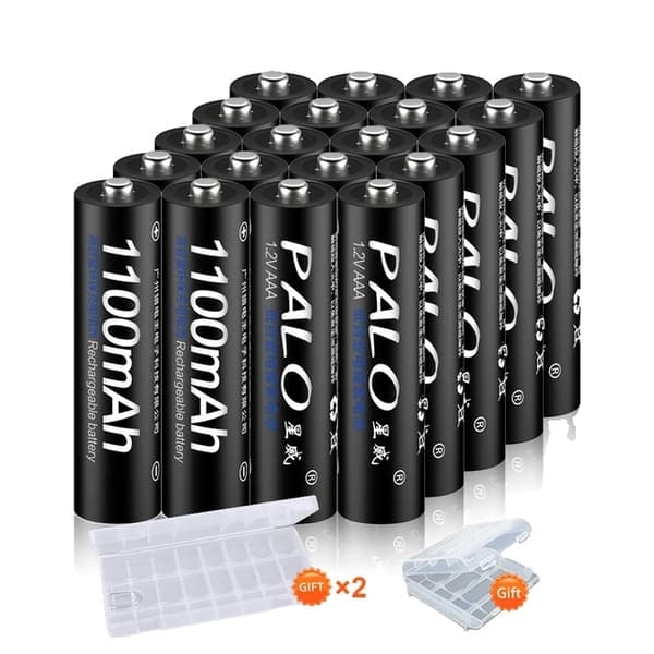 Genopladeligt AAA-batteri, 12V 1100mAh kapacitet, Ideelt til legetøj og fjernbetjeninger., 12V, 20 stk