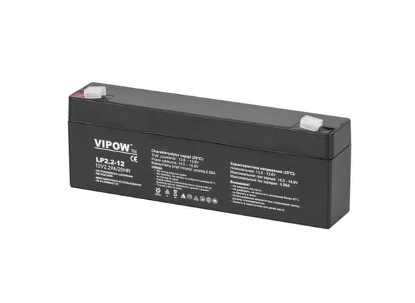 VIPOW gel batteri 12V 2,2Ah