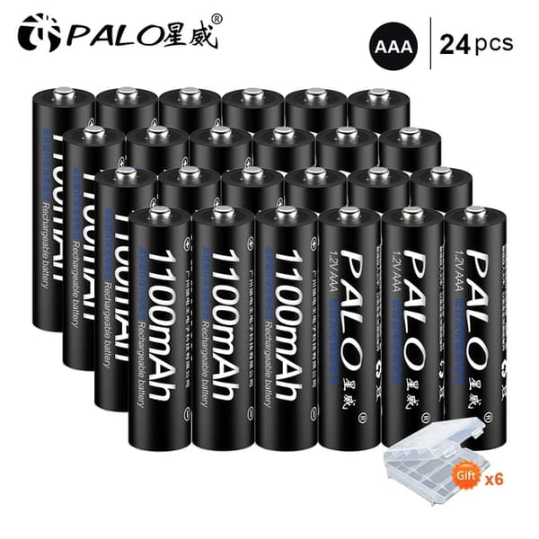 Genopladelige AAA-batterier, 1100mAh kapacitet, Ni-MH-teknologi, 20 stk AAA batteri
