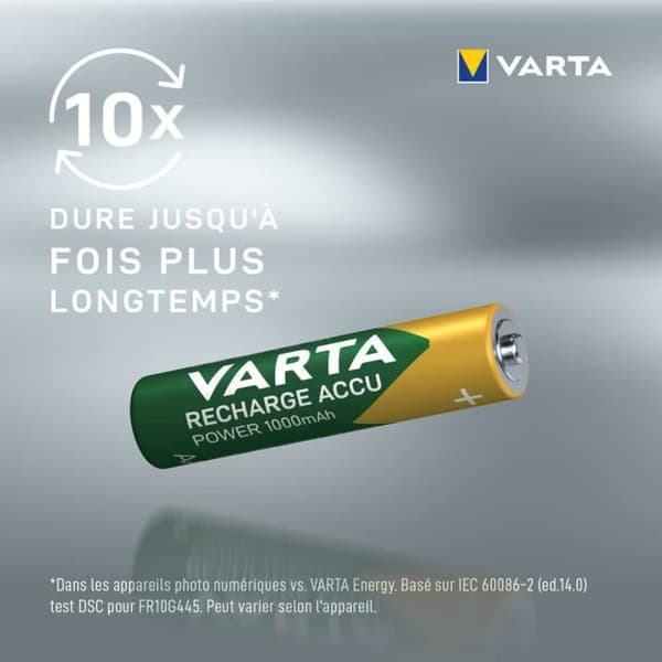 Varta Accu Power 1000 mAh AAA LR3 x4 uppladdningsbart batteri