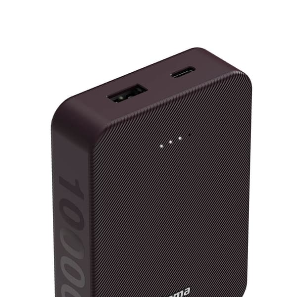 Powerbank Colour 10 10000mAh USB-C+USB-A Plum