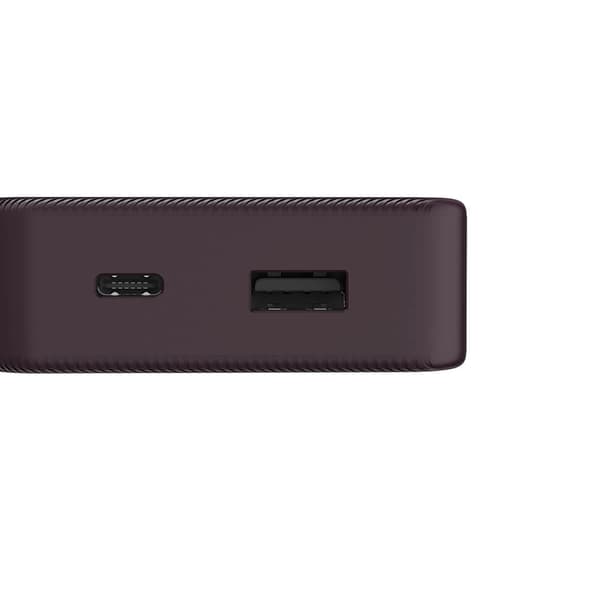 Powerbank Colour 10 10000mAh USB-C+USB-A Plum
